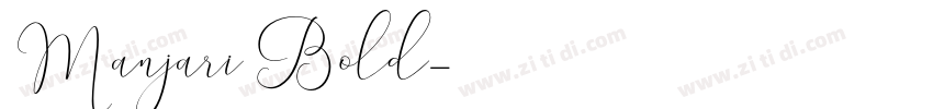 Manjari Bold字体转换